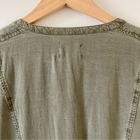 NORDSTROM CASLON Utility Dress in Olive Green - Picture 9 of 12